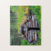 Cabane en Alaska. Puzzle (Vertical)