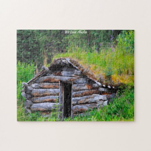 Cabane en bois Alaska. Puzzle (Horizontal)