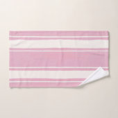 Cabane Rose et Blanc Rayure Verticale Été (Serviette à main)