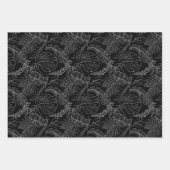 Cabane tropicale moderne en feuille de palme noire (Devant)