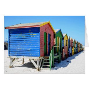 Cabanes de plage colorées