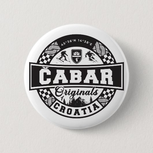 Čabar Originals Ronde Button 5,7 Cm (Voorkant)