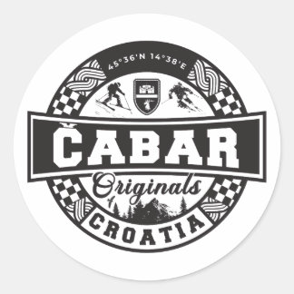 Čabar Originelen Ronde Sticker