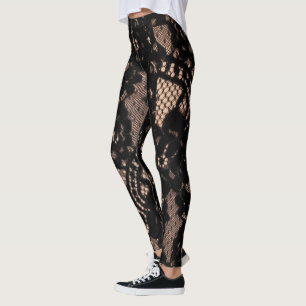 Cabaret Black Lace Leggings