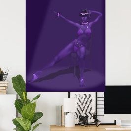Cabaret Dancer in Spotlight - Poster
