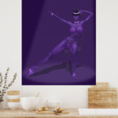 Cabaret Dancer in Spotlight - Poster (Keuken)