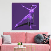 Cabaret Dancer op verzegeld Canvas Afdruk (Insitu (Woonkamer))