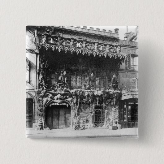 Cabaret de l'Enfer in Parijs Vierkante Button 5,1 Cm (Voorkant)