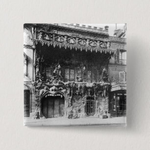 Cabaret de l'Enfer in Parijs Vierkante Button 5,1 Cm