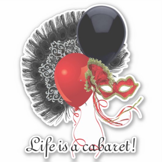 Cabaret Sticker (Voorkant)