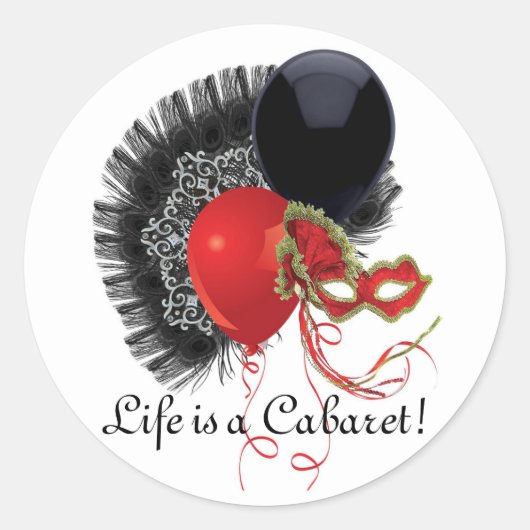 Cabaret Sticker (Voorkant)