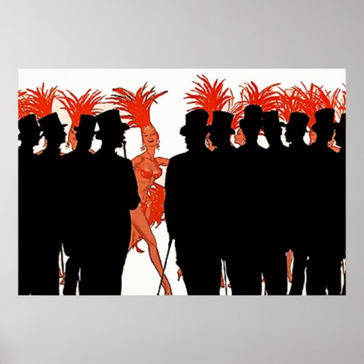 Cabaret uit de jaren 1900 poster (Voorkant)