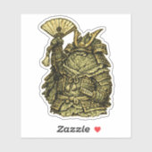 Cabbage Colonel — Funny Vegetable Commander  Sticker (Vel)