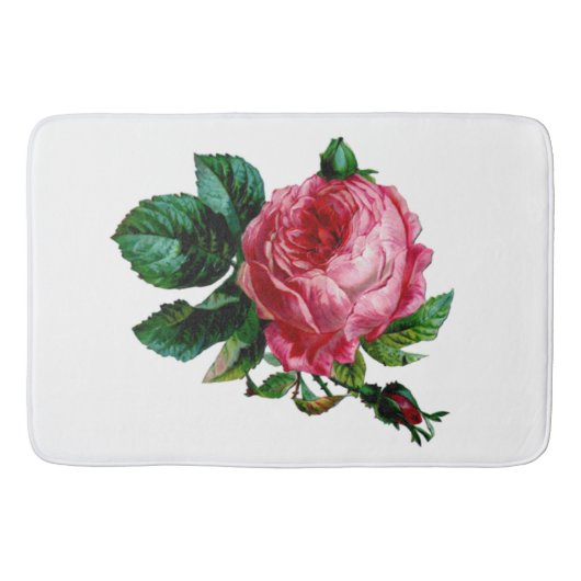 Cabbage Roos Bath Mat (Voorkant)