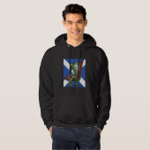 Caber Toss Frog Scottish Hoodie (Voorkant volledig)