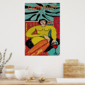 Cabernet Meid, Wijn Poster (Keuken)