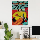 Cabernet Meid, Wijn Poster (Thuiskantoor)