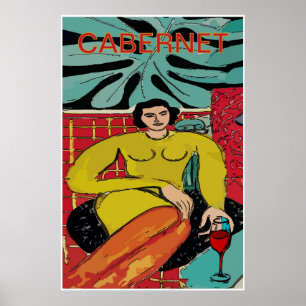 Cabernet Meid, Wijn Poster