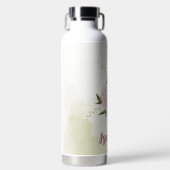 cabernet roze bloemengroen waterfles (Voorkant)