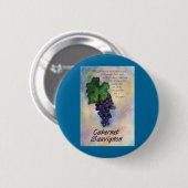 Cabernet Sauvignon Wine Button (Voorkant /achterkant)