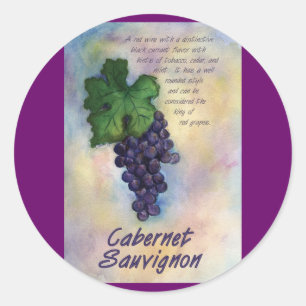 Cabernet Sauvignon Wine Sticker