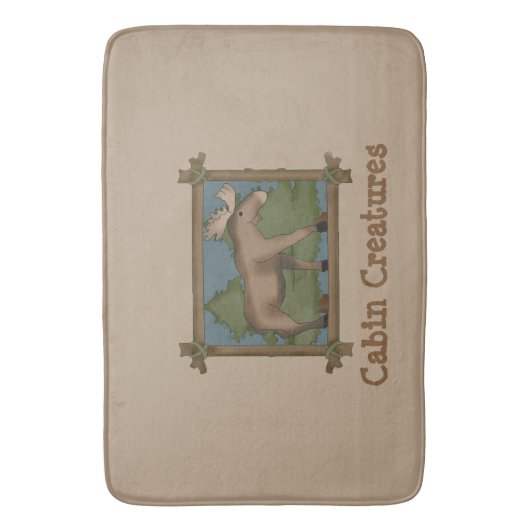 Cabin Creaters Moose Bath Mat (Voorkant Verticaal)