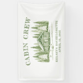 Cabin Crew Groene Kamp Meisjesuitje Feest Spandoek (Verticaal)