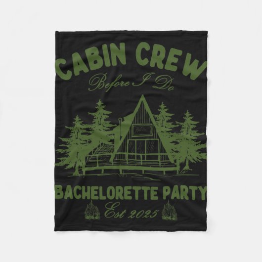 Cabin Crew Voor Ik Kamp Bach Bachelorette Deel Fleece Deken (Voorkant)