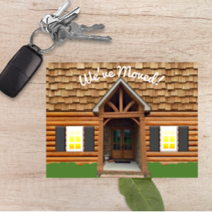 Cabin Facade New Address Briefkaart