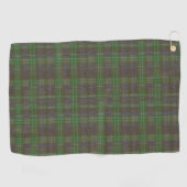 Cabin Forest Green Tartan Golfhanddoek (Horizontaal)