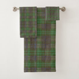 Cabin Forest Groen Tartan Bad Handdoek