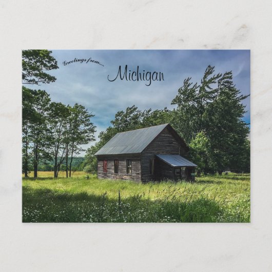 Cabin Houghton Michigan Briefkaart (Voorkant)