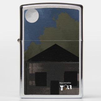 Cabin In The Moon Light Digitale Afbeelding door J