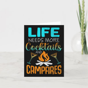 Cabin Life Tails Campfires Lake Bum Camping Bossen Kaart