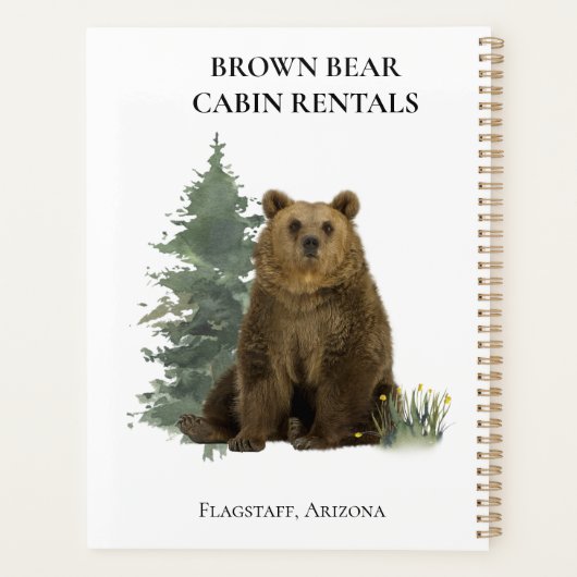 Cabin Mountain Home Afspraak STR Planner (Achterkant)