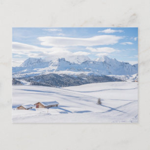 Cabin Retreat Snowscape Dolomieten Briefkaart