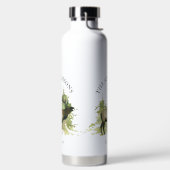 Cabin Rustic Elk wood Personalized Mountain Waterfles (Links)