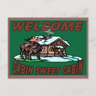 Cabin Sweet Cabin Briefkaart