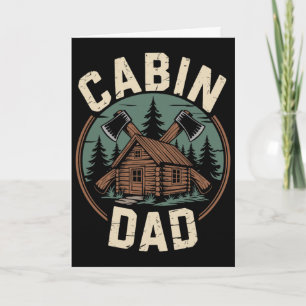 Cabin Vader Vaderdag Buiten Kamperen Cabin Kamp Kaart