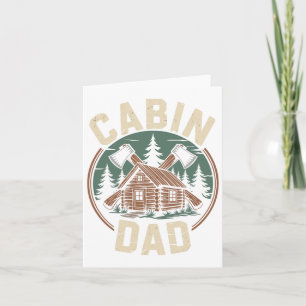 Cabin Vader Vaderdag Buiten Kamperen Hut Kaart