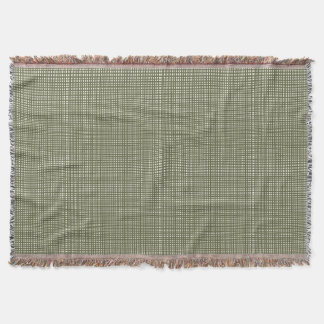 Cabincore Wobbly Gingham Christmas Green Deken