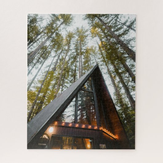 Cabine A-FRAME EN BOIS JIGSAW PUZZLE (Vertical)