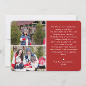 Cabine aquarelle | Carte photo de Noël (Dos)