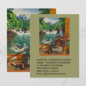 CABINE COTTAGE GETAWAY INVITATION EZ À CUSTOMISER! (Devant / Derrière)