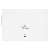 Cabine Dans La Carte de remerciements De Neige (Dos Horizontal)