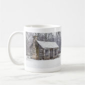 Cabine Dans La Mug De Café À Neige (Gauche)