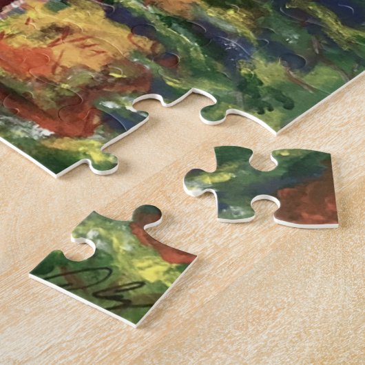 Cabine Dans Le Puzzle Woods (Côté)