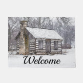 Cabine Dans Le Tapis D'Accueil De Neige (Devant)