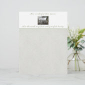 Cabine dans les bois Lettre de Noël Papier (Debout devant)