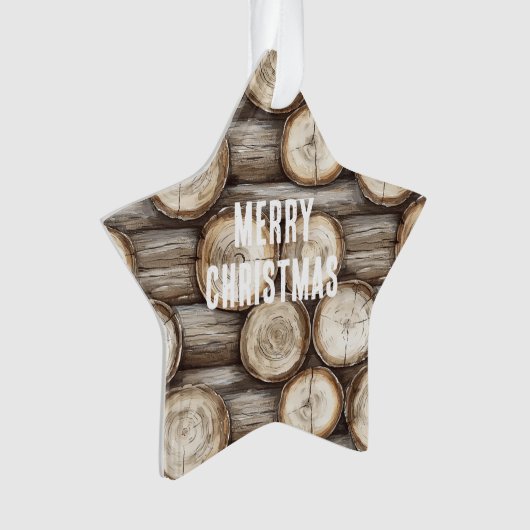 Cabine de bois Noël (devant)